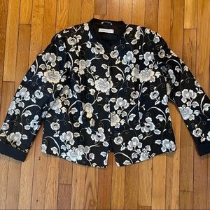 Marina Rinaldi Jacquard Floral Japan Blazer